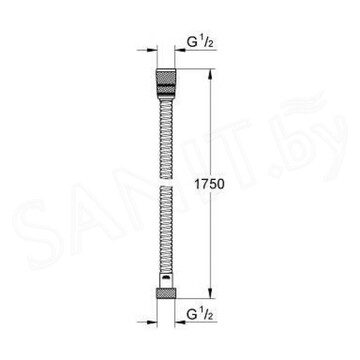 Душевой шланг Grohe Rotaflex Metal LongLife 28025000