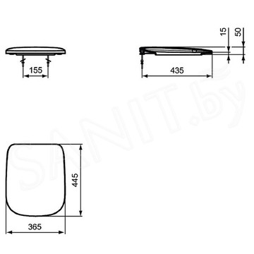 Крышка-сиденье Soft close Ideal Standard Esedra T318101