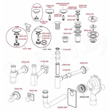 Донный клапан AlcaPlast A392B Click Clack белый матовый