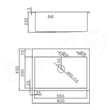 Кухонная мойка Gerhans K36045B c раздвижным коландером и дозатором