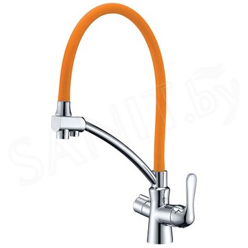 Смеситель для кухонной мойки Lemark Comfort LM3070C-Orange с подключением к системе очистки воды