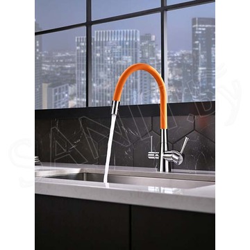 Смеситель для кухонной мойки Lemark Comfort LM3075C-Orange с подключением к системе очистки воды