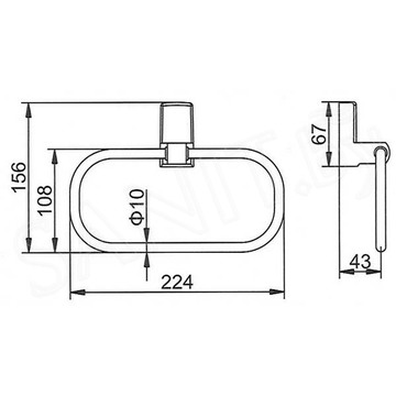 Держатель для полотенец Ledeme L30304B