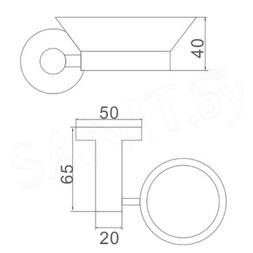 Мыльница Ledeme L71702U / L71702B