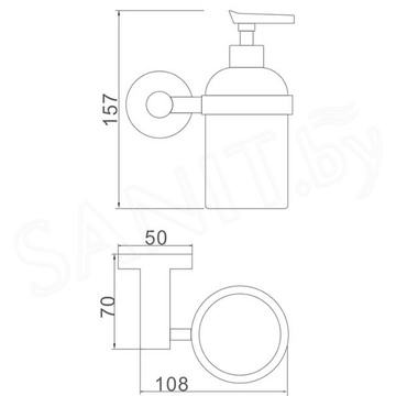 Дозатор для моющих средств Ledeme L71727B