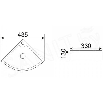 Умывальник CeramaLux 9067B