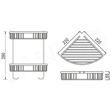 Полка Rose RW12H