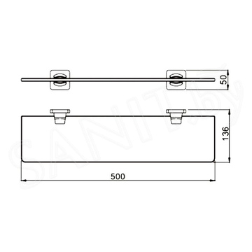 Полка Rose RG1519H