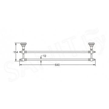 Держатель для полотенец Rose RG1127Q