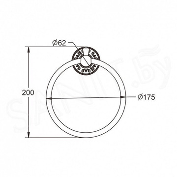 Держатель для полотенец Rose RG1006Q