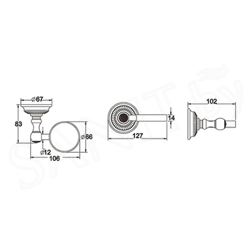 Стакан Rose RG1412Q