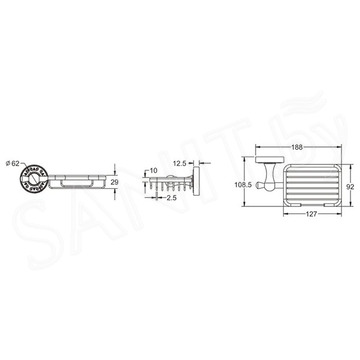 Мыльница Rose RG1004Q