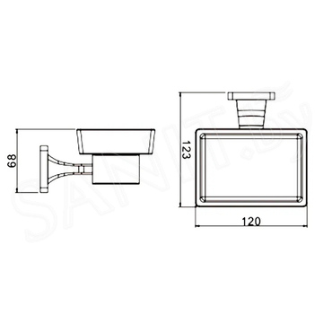 Мыльница Rose RG1503H