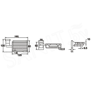 Мыльница Rose RG1604H