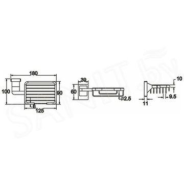 Мыльница Rose RG1604