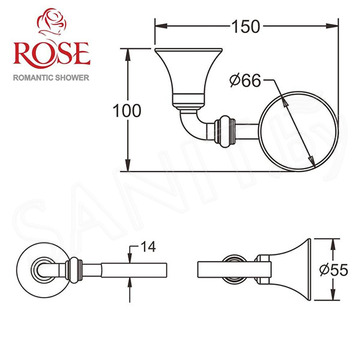 Дозатор для моющих средств Rose RG1244