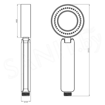 Душевая лейка Lemark LM8115C