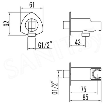 Шланговое подключение Lemark LM3585C