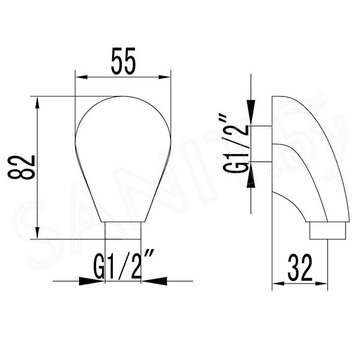 Шланговое подключение Lemark LM4783G / LM4783B