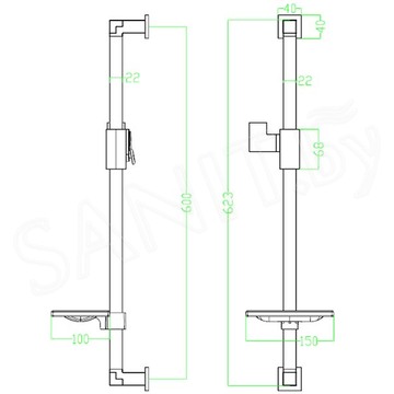 Душевая штанга Lemark LM8069C