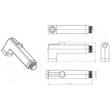 Гигиеническая лейка Lemark LM8091C