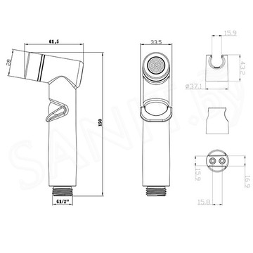 Гигиеническая лейка Lemark LM8088C