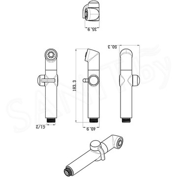 Гигиеническая лейка Lemark LM8092C