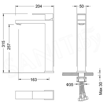 Смеситель для умывальника Timo Selene 3061/00F