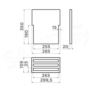 Корзина для кухонной мойки Omoikiri DRY-02-LG встраиваемая