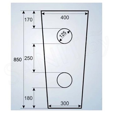 Умывальник Gid Nb131gm напольный