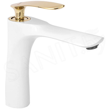 Смеситель для умывальника Rea Orbit White Gold REA-B2052