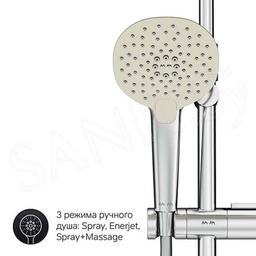 Душевая стойка AM.PM Spirit V2.0 F0770A400 термостатическая