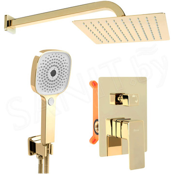 Душевая система Rea Orix Gold REA-P8464 встраиваемая