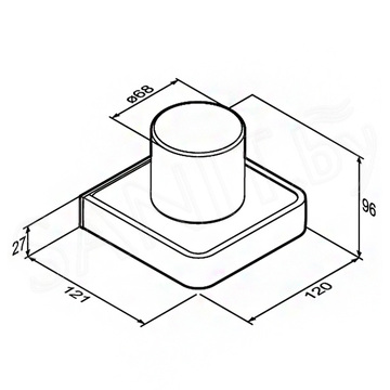 Стакан Damixa Jupiter DA7734300