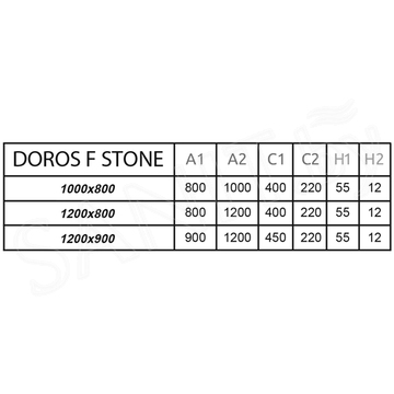 Душевой поддон Radaway Doros F Stone Anthracite