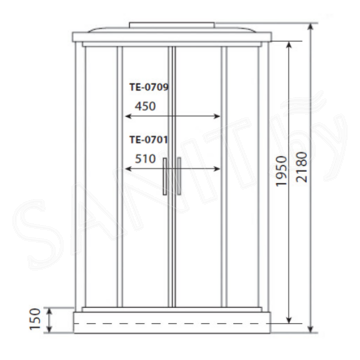 Душевая кабина Timo Eco TE-0701 Р / TE-0709 P