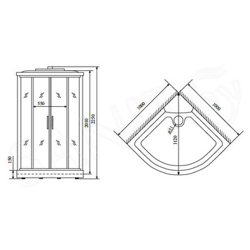 Душевая кабина Timo Comfort T-8801 / T-8809 Clean Glass