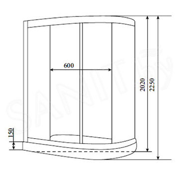 Душевая кабина Timo Comfort T-8802 Clean Glass L/R