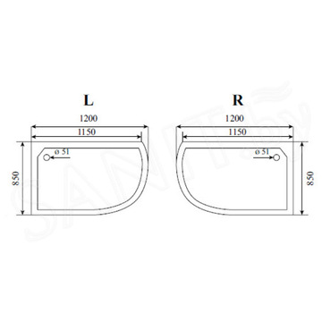 Душевая кабина Timo Comfort T-8802 Clean Glass L/R