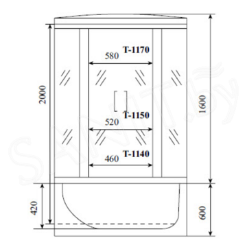 Душевая кабина Timo Comfort T-8840 Clean Glass