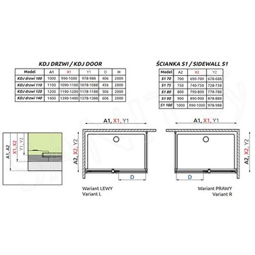 Фронтальная стенка Radaway Espera KDJ front Wall 450