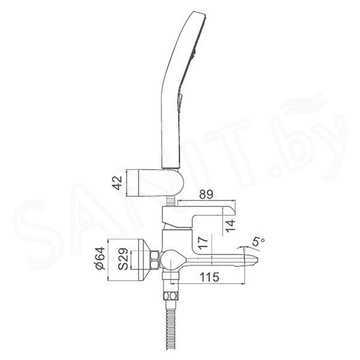 Смеситель для ванны Gappo G3203-6