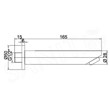 Излив для ванны RGW SP-147