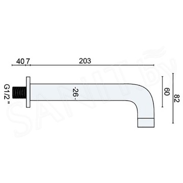 Излив для ванны RGW SP-148