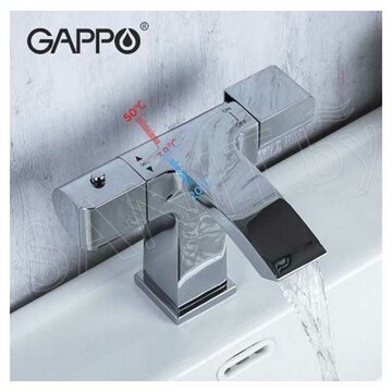 Смеситель для умывальника Gappo G1007-40 термостатический