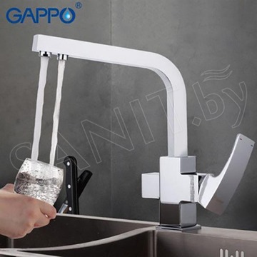 Cмеситель для кухонной мойки Gappo G4307 под фильтр