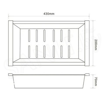 Коландер для кухонной мойки Avina 4120 PVD (графит)