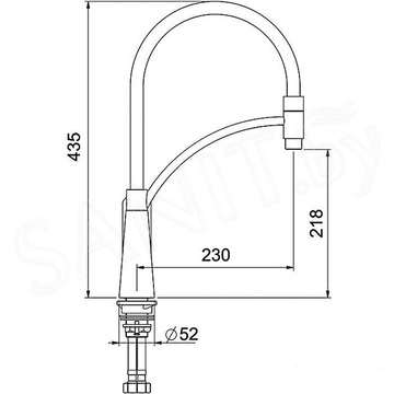 Cмеситель для кухонной мойки Gappo G4048-8