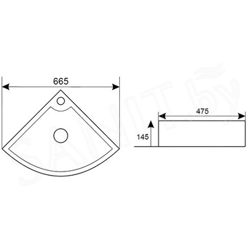 Умывальник Roxen Deco 570030