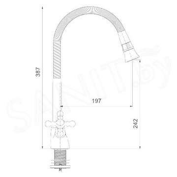 Cмеситель для кухонной мойки Gappo G4089-6